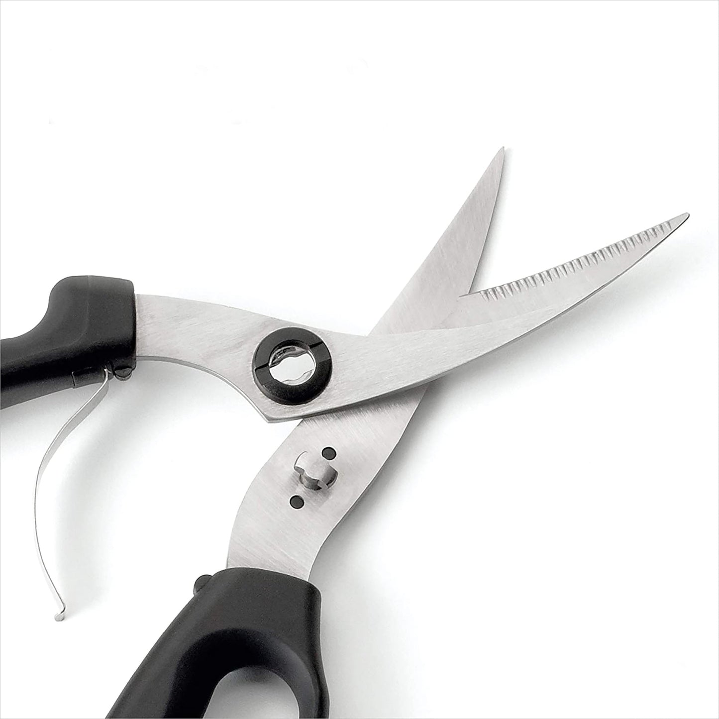 Curve Bladed Stainless Steel Poultry Shears - Black