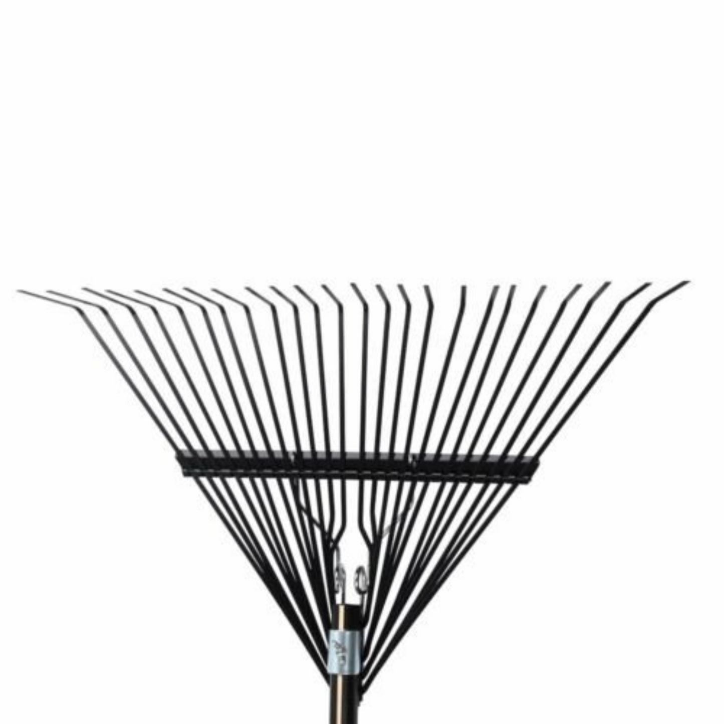 Outdoor Garden Metal Leaf Rake 24 Teeth Lawn Grass Cleaning Tool