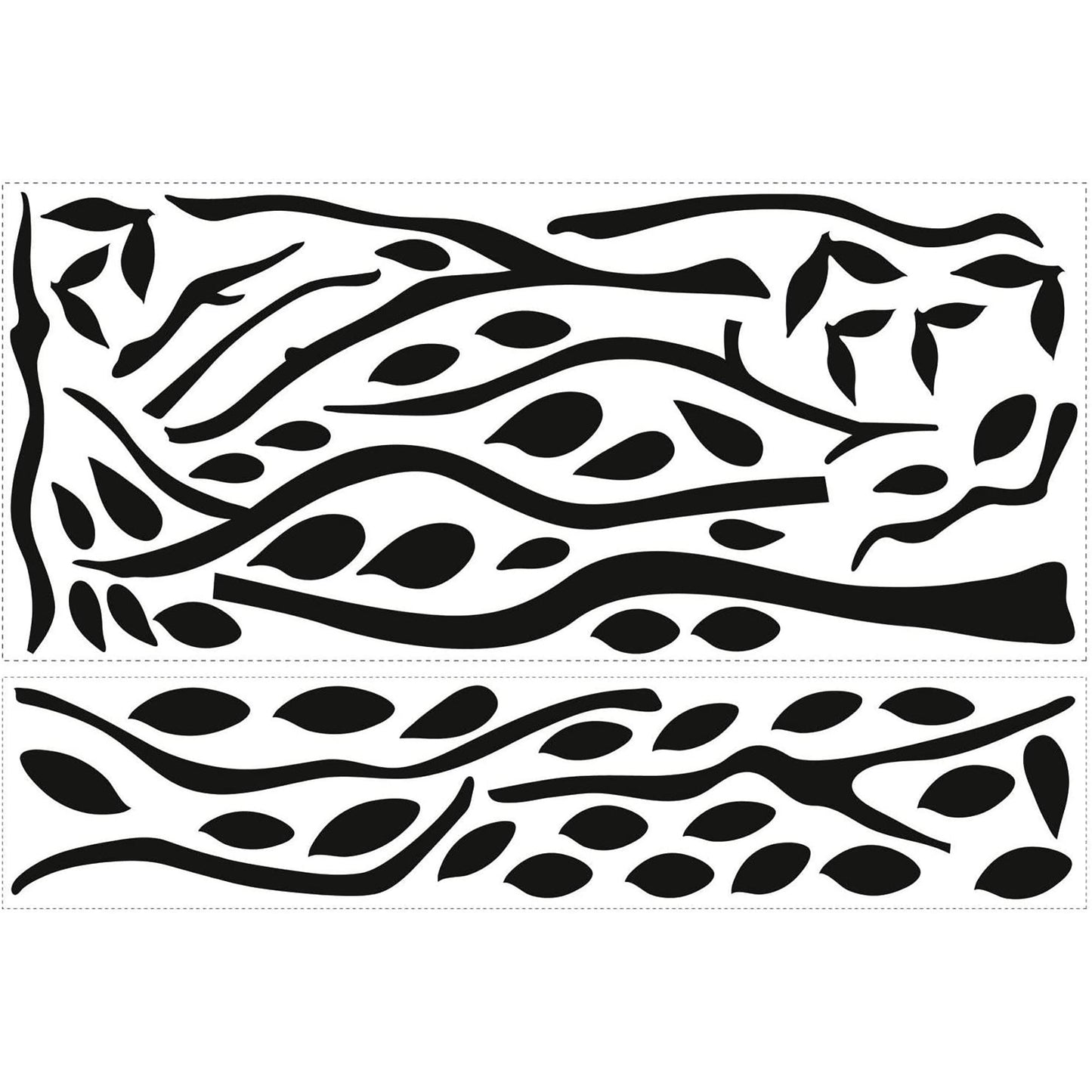 Tree Branches Peel and Stick Decorative Wall Decals - Black
