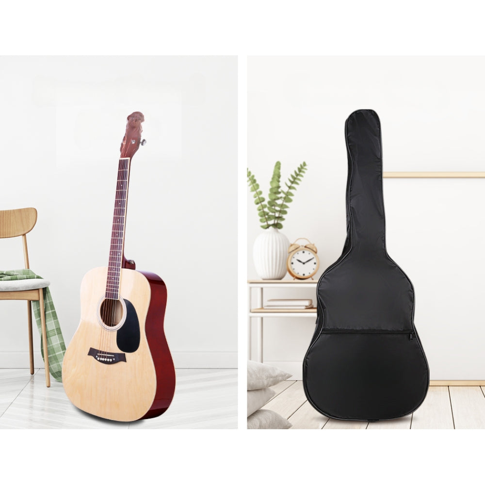 41 Inch Wooden Acoustic Guitar Natural Wood