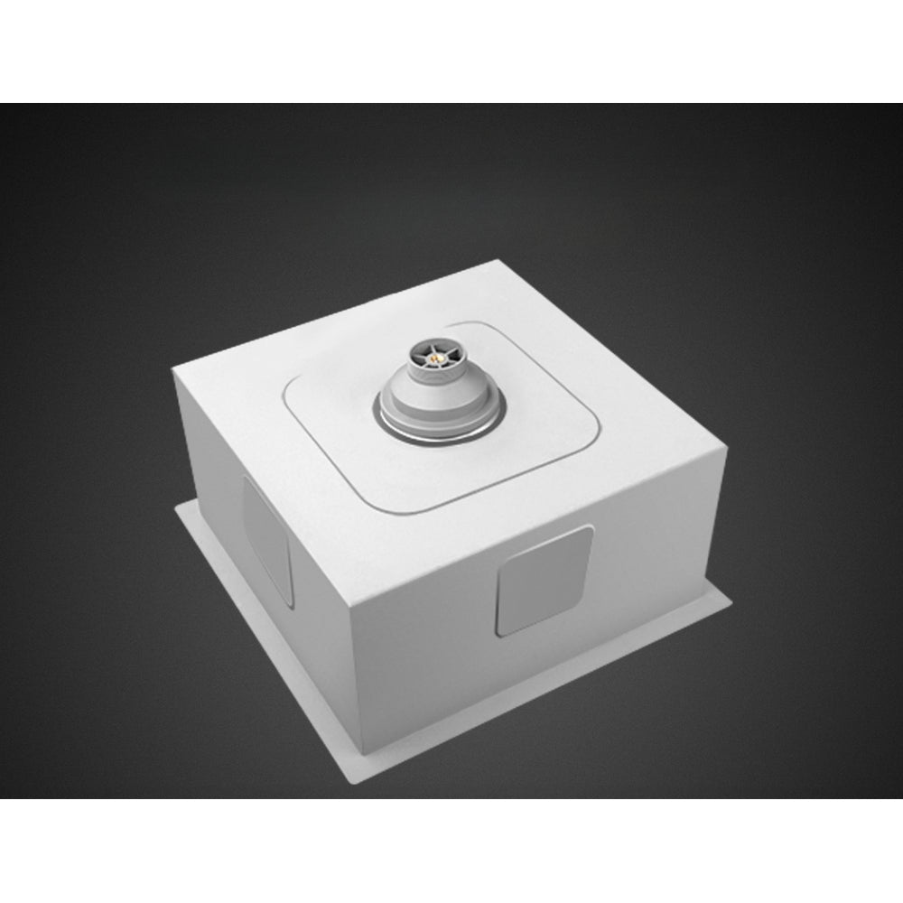 36cm x 36cm Stainless Steel Kitchen Sink Under/Top/Flush Mount Silver