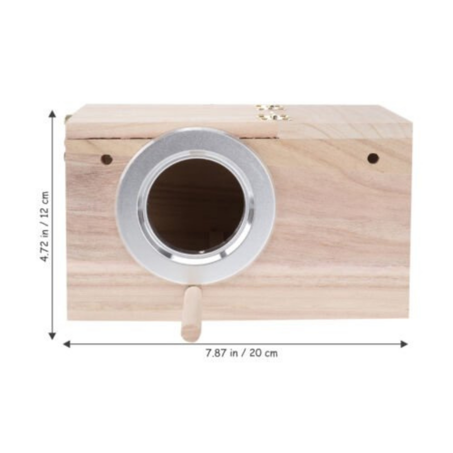 Parrot Breeding Wooden Nest Box Small Bird Budgie House Cage Home
