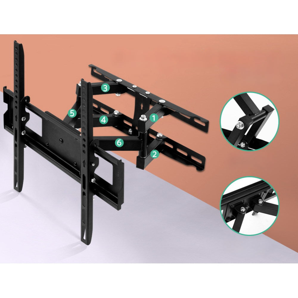 TV Wall Mount Bracket Tilt Swivel Full Motion Flat Slim LED LCD 23 32 42 50 55 inch