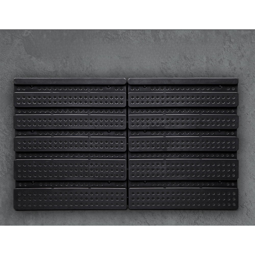 Wall Mounted Storage Bin Rack Tool Garage Organiser - 60 Bins