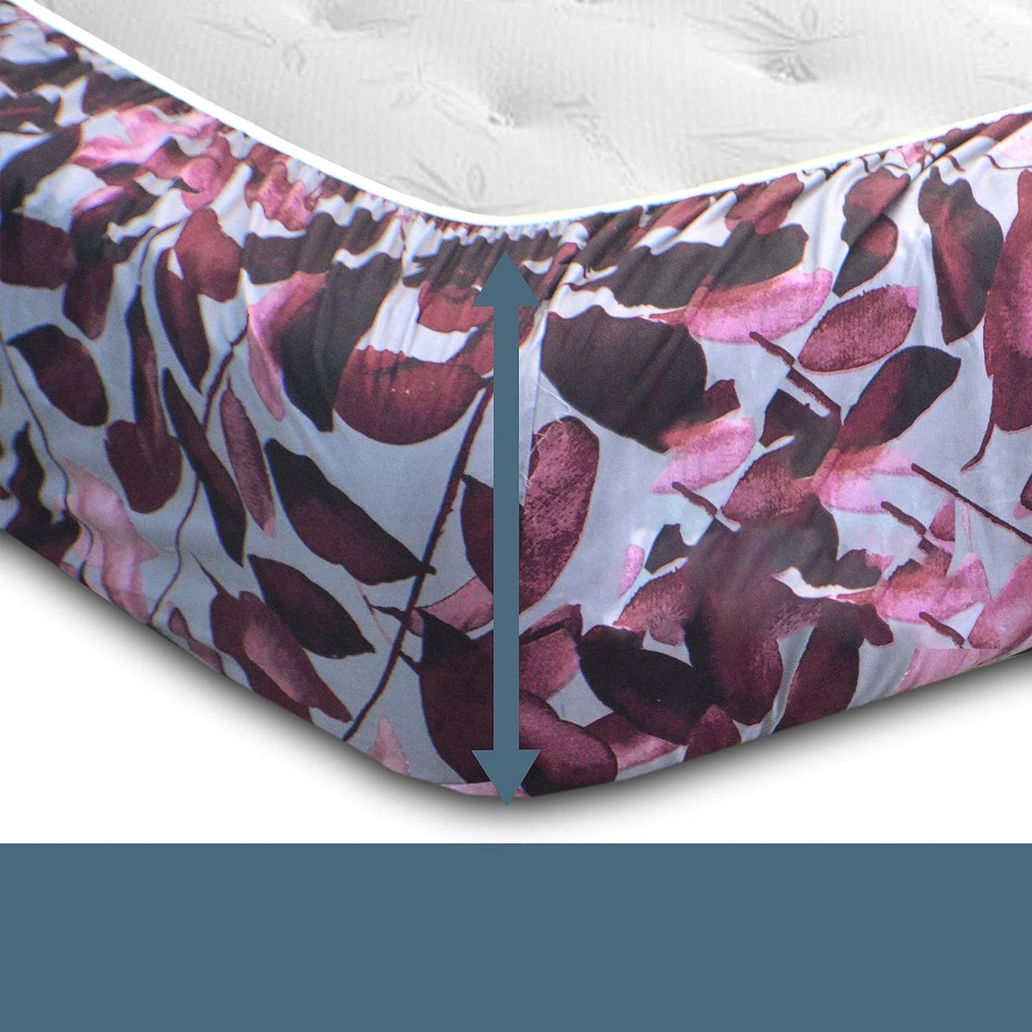 Soft and Lightweight Microfibre Deep Bed Sheet Set - Rosewood Pink