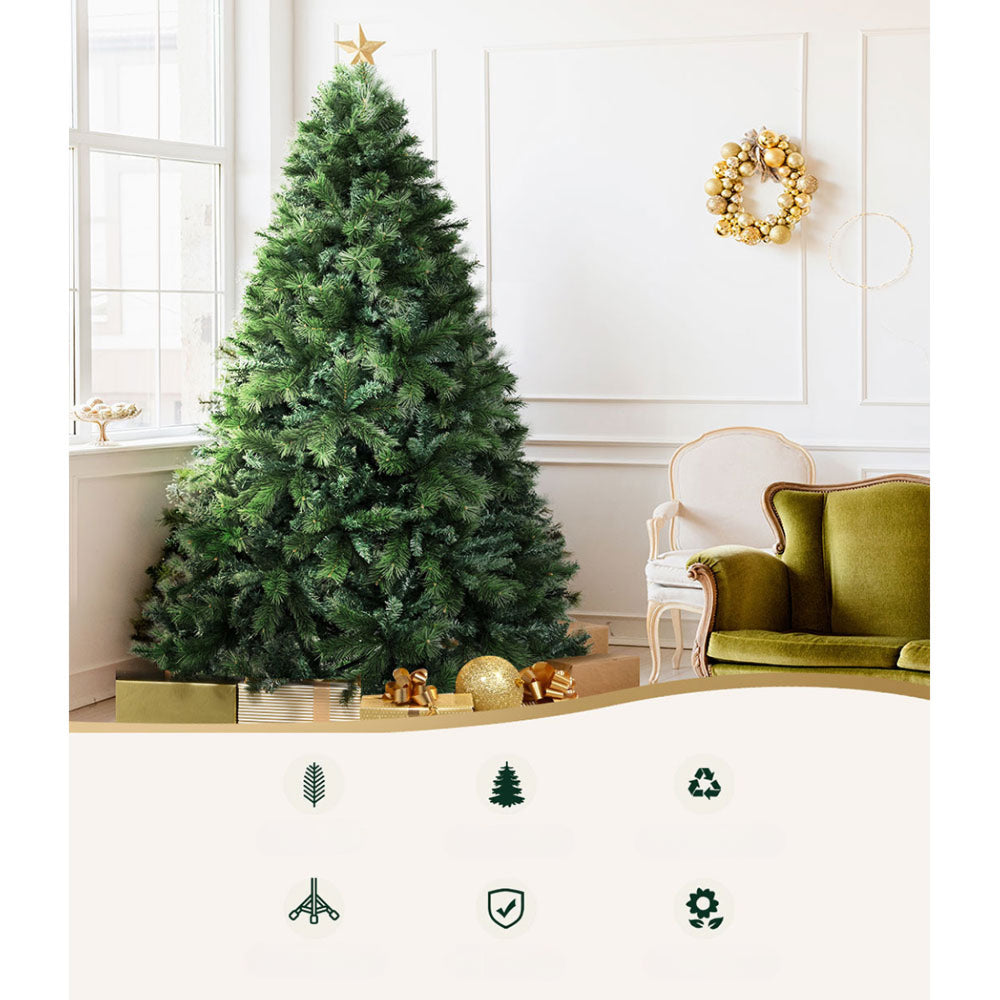 Christmas Tree Xmas Decor PinenNeedle 2100 Tips - 2.4m