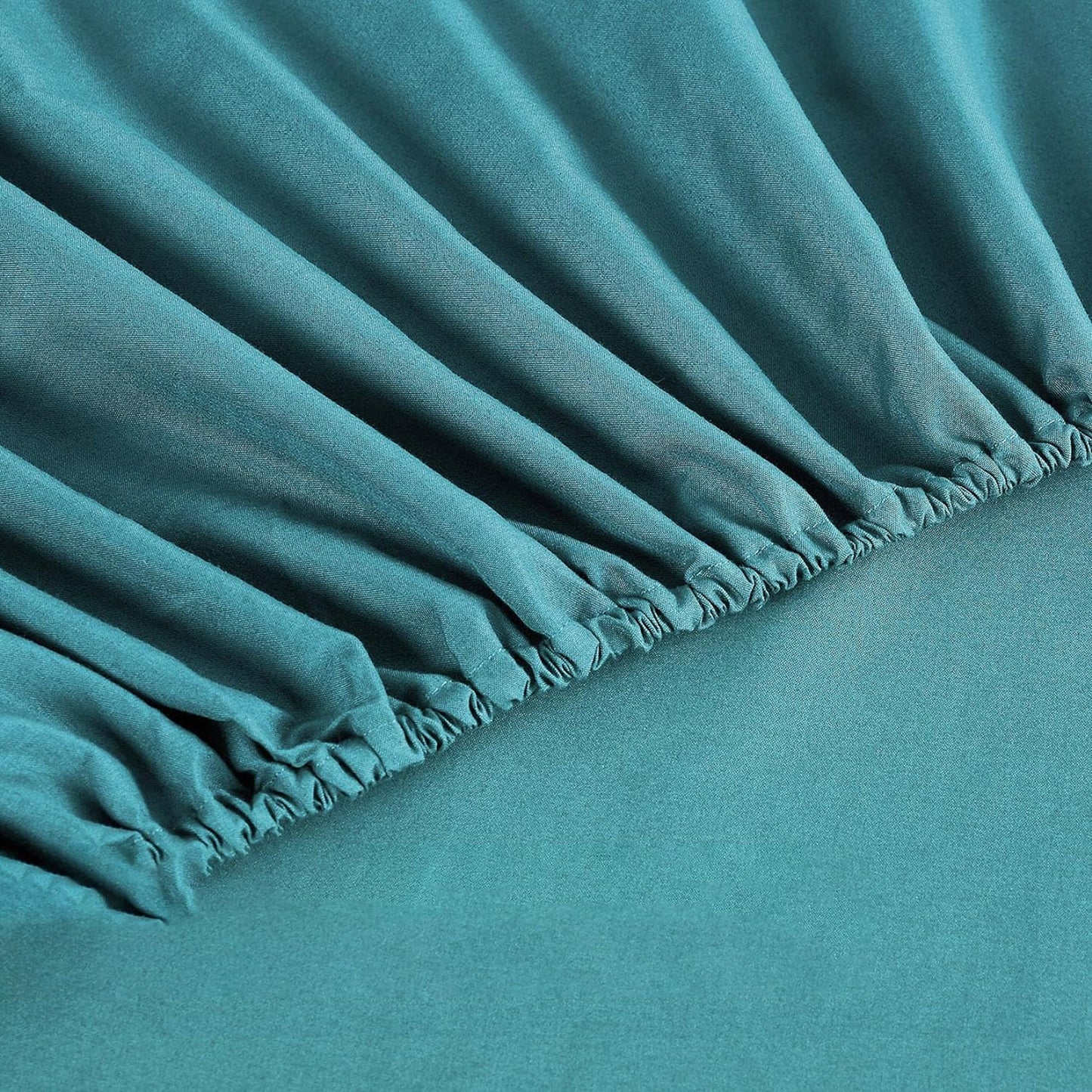 1000TC Ultra Soft Microfibre Extra Deep Fitted Sheet Set - Teal