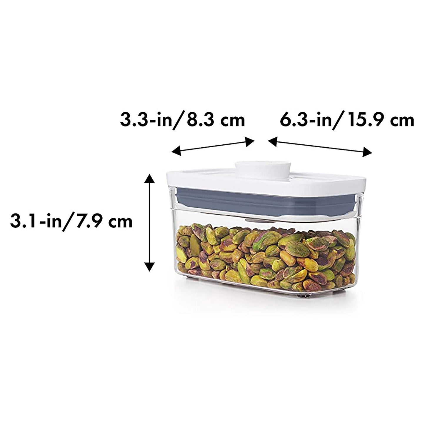 Slim Rectangle 0.4 Litre Plastic Food Storage Container