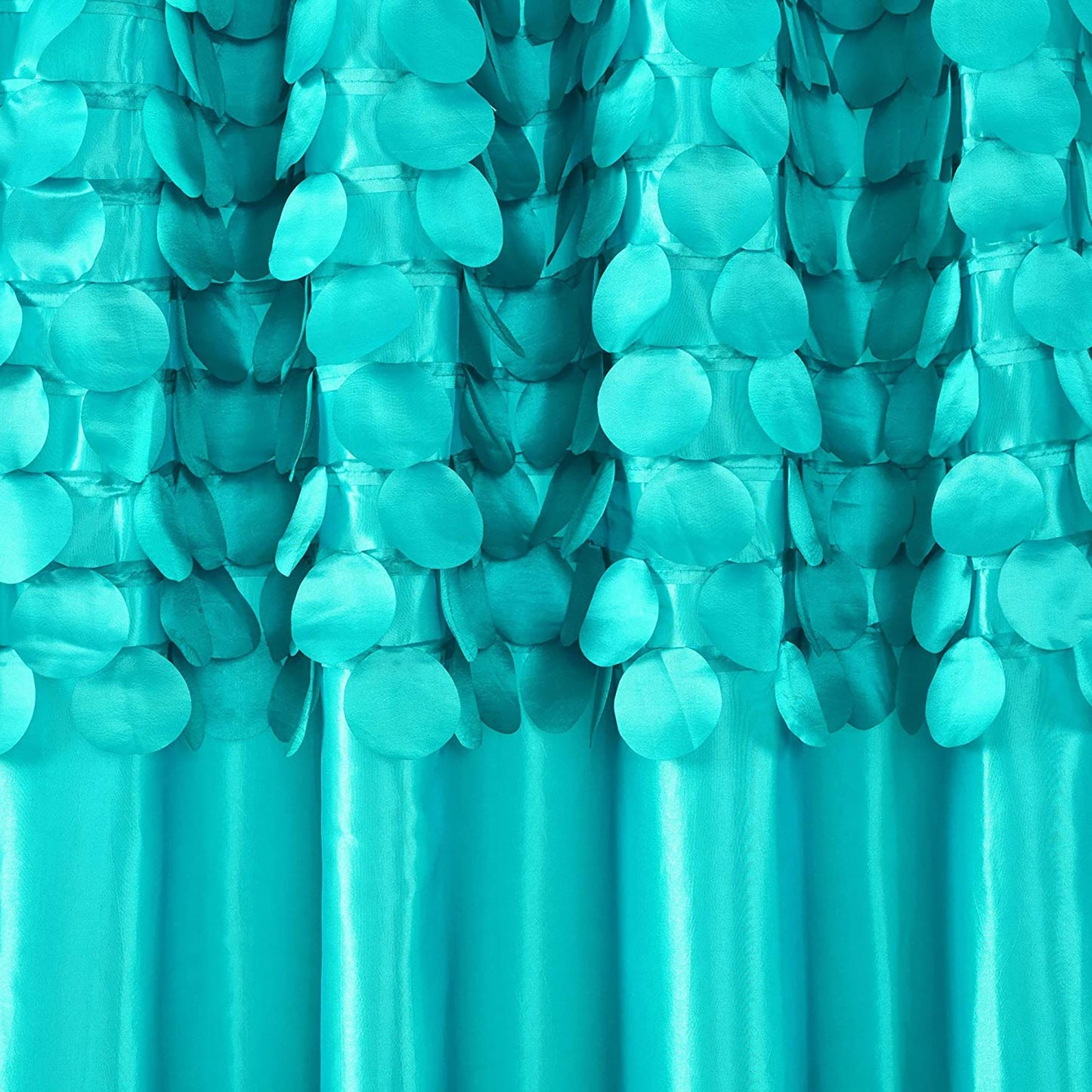 Circular Dream Window Curtain Panels Set of 2 - Turquoise