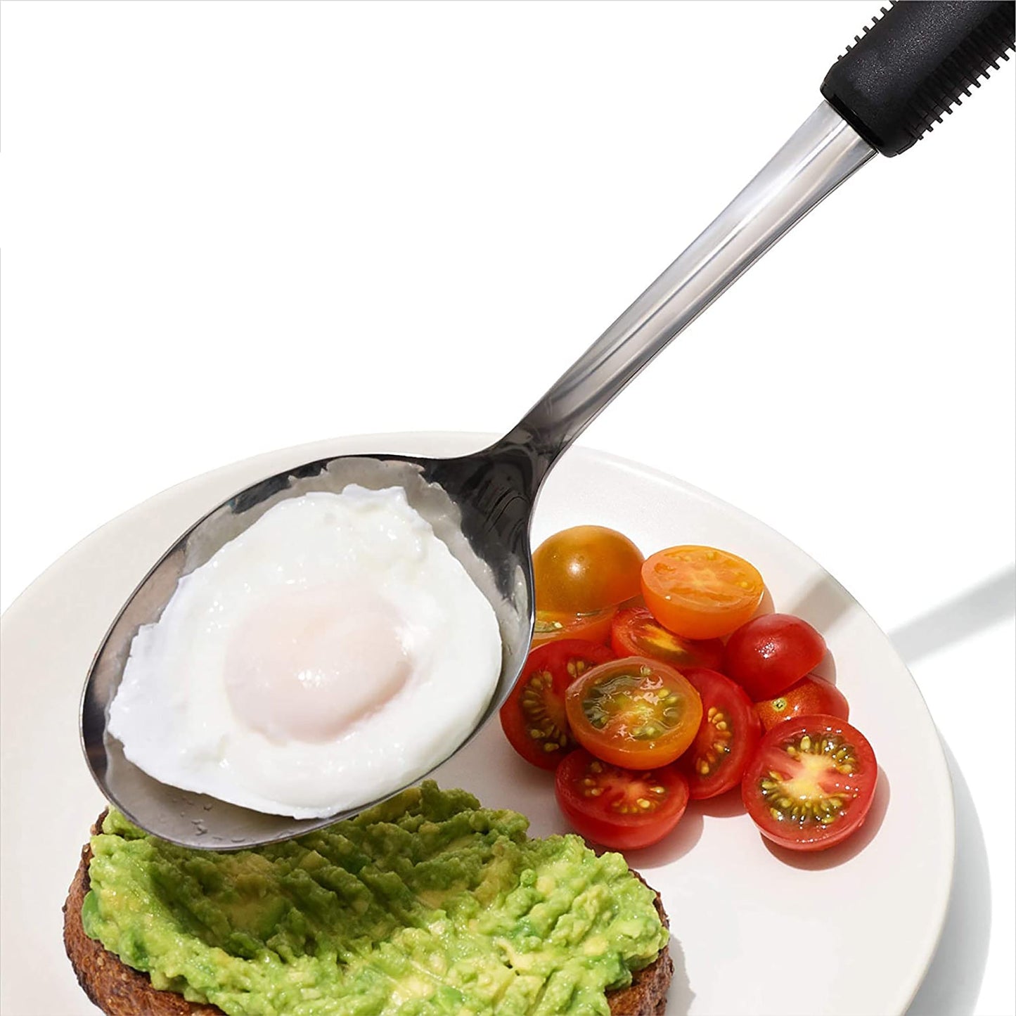 Stainless Steel Slotted Spoon - Silver