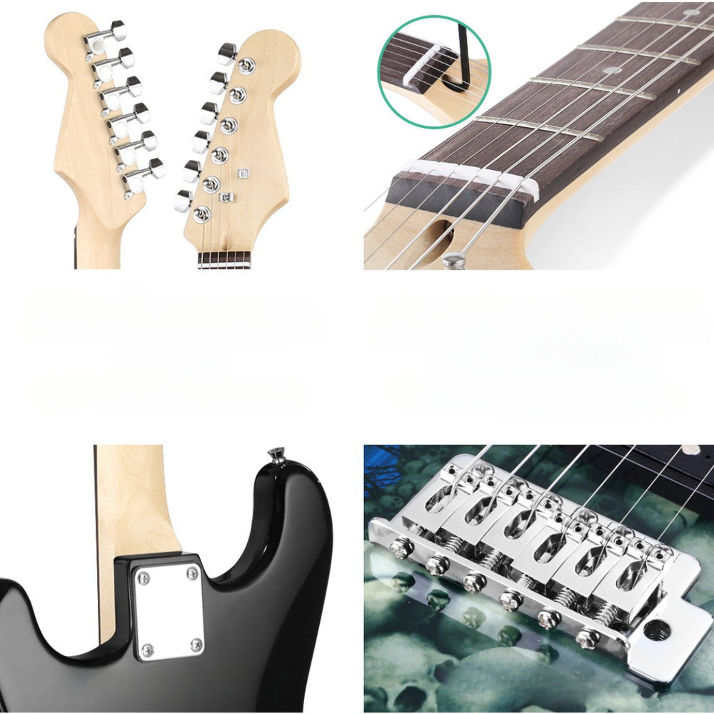 Electric Guitar Music String Instrument Rock Blue Carry Bag Steel String
