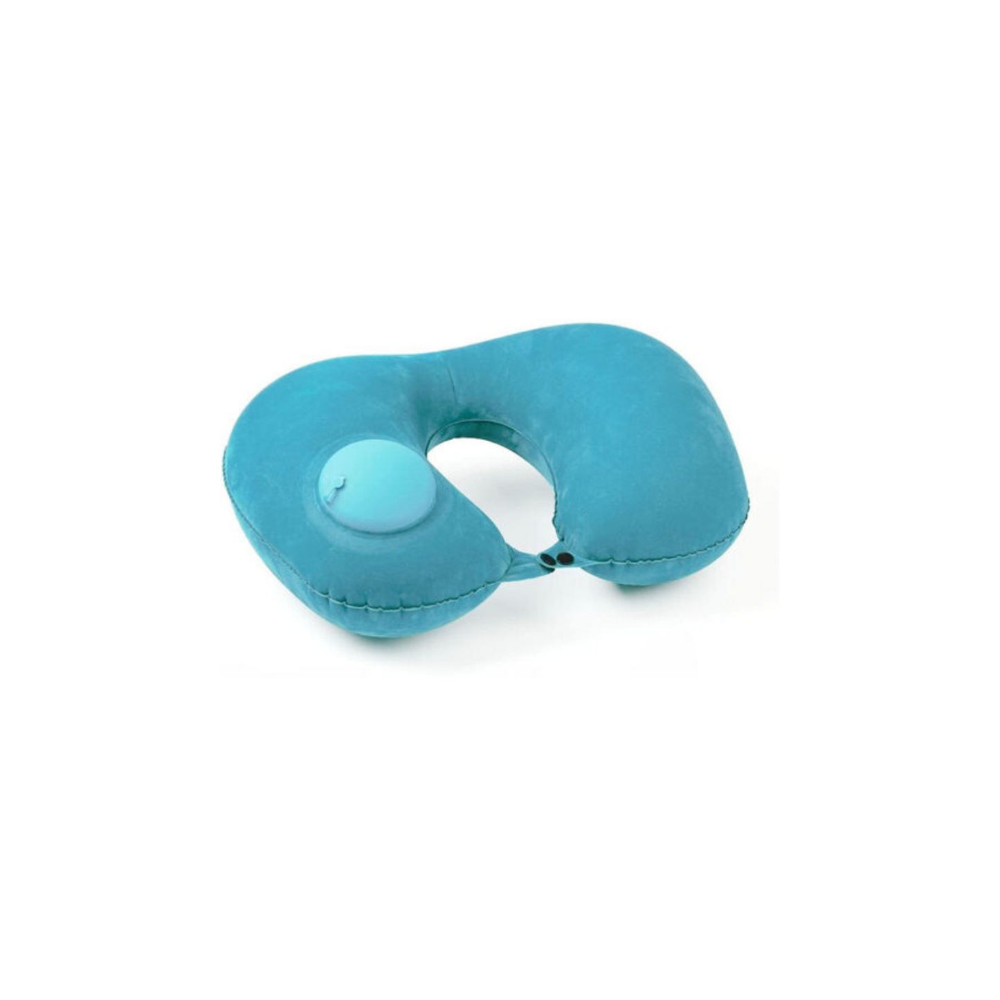 U Shaped Inflatable Neck Travel Pillow Press Type Car Flight Head Rest