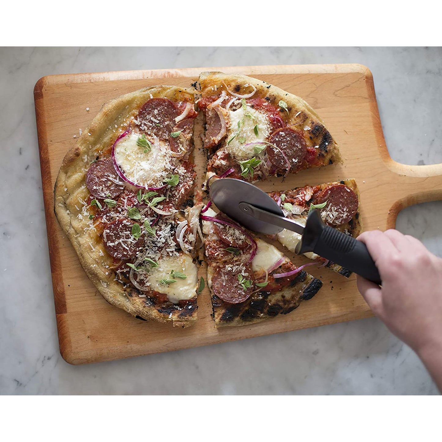 Stainless Steel Blade Pizza Wheel 3 Inch - Black