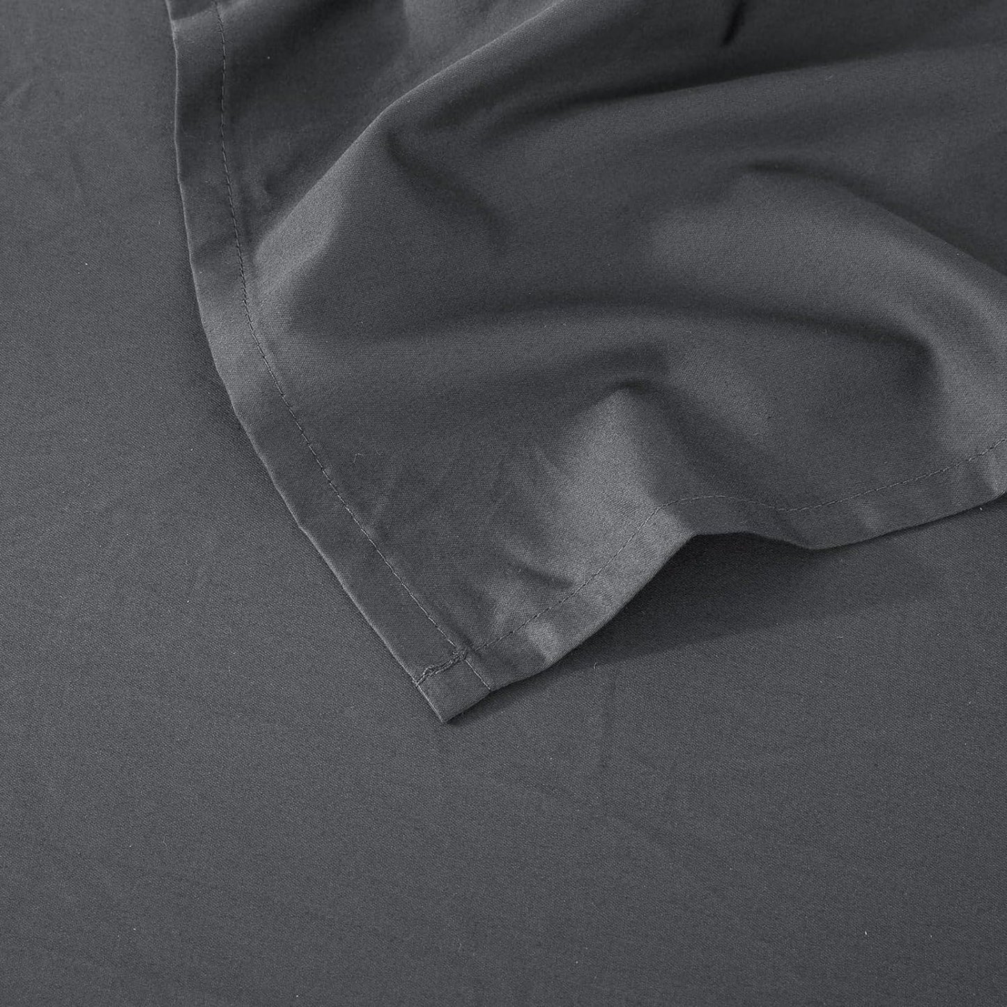 500TC Soft and Luxurious 100% Cool Breathable Cotton Flat Sheet - Charcoal