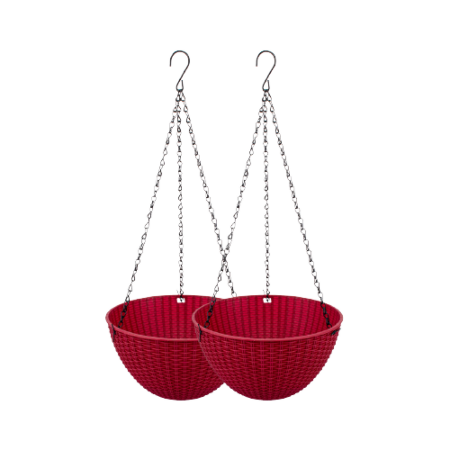 2pcs Stylish Unique Garden Hanging Planters Various Colours 13 x 25 cm