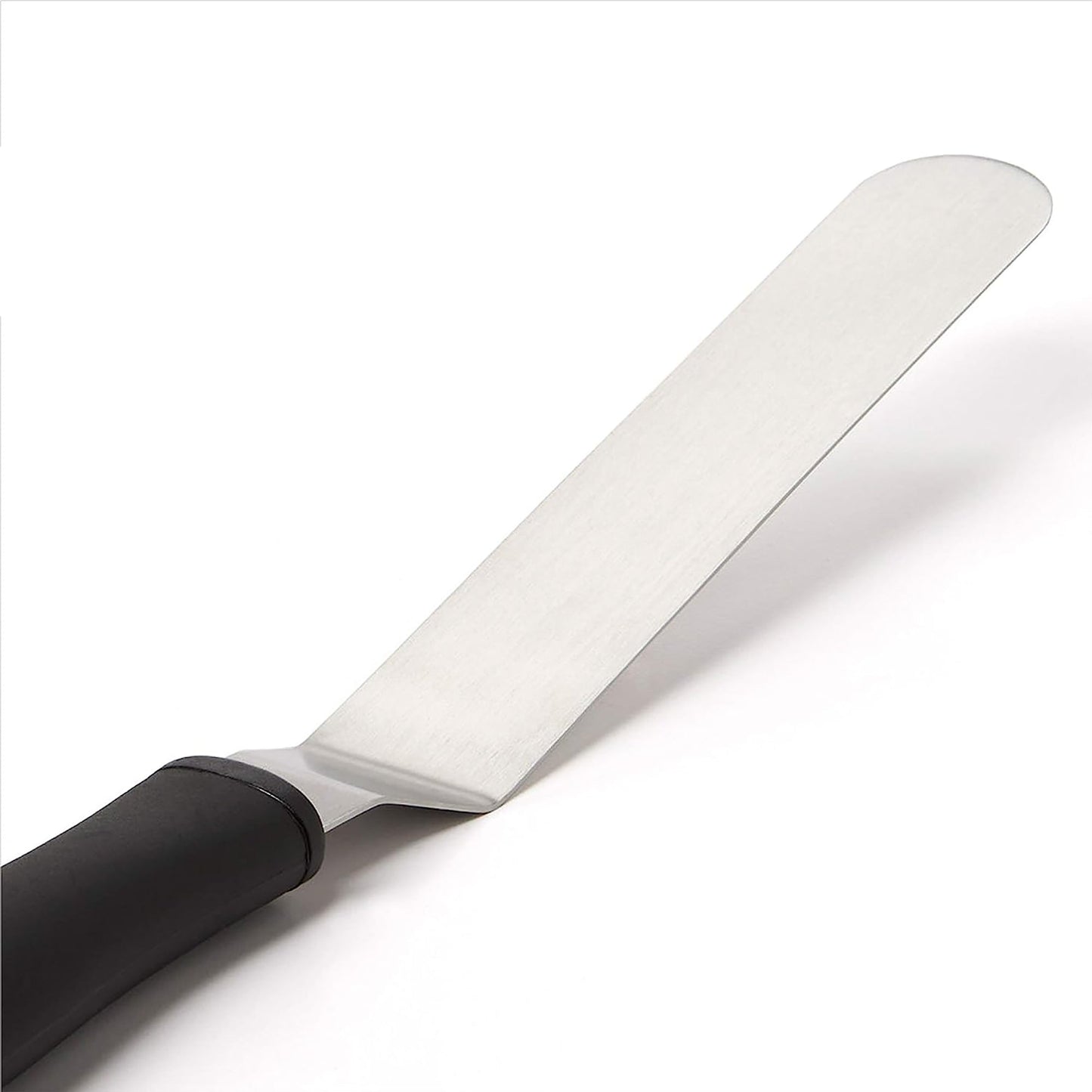 Stainless Steel Bent Icing Knife Large - Black