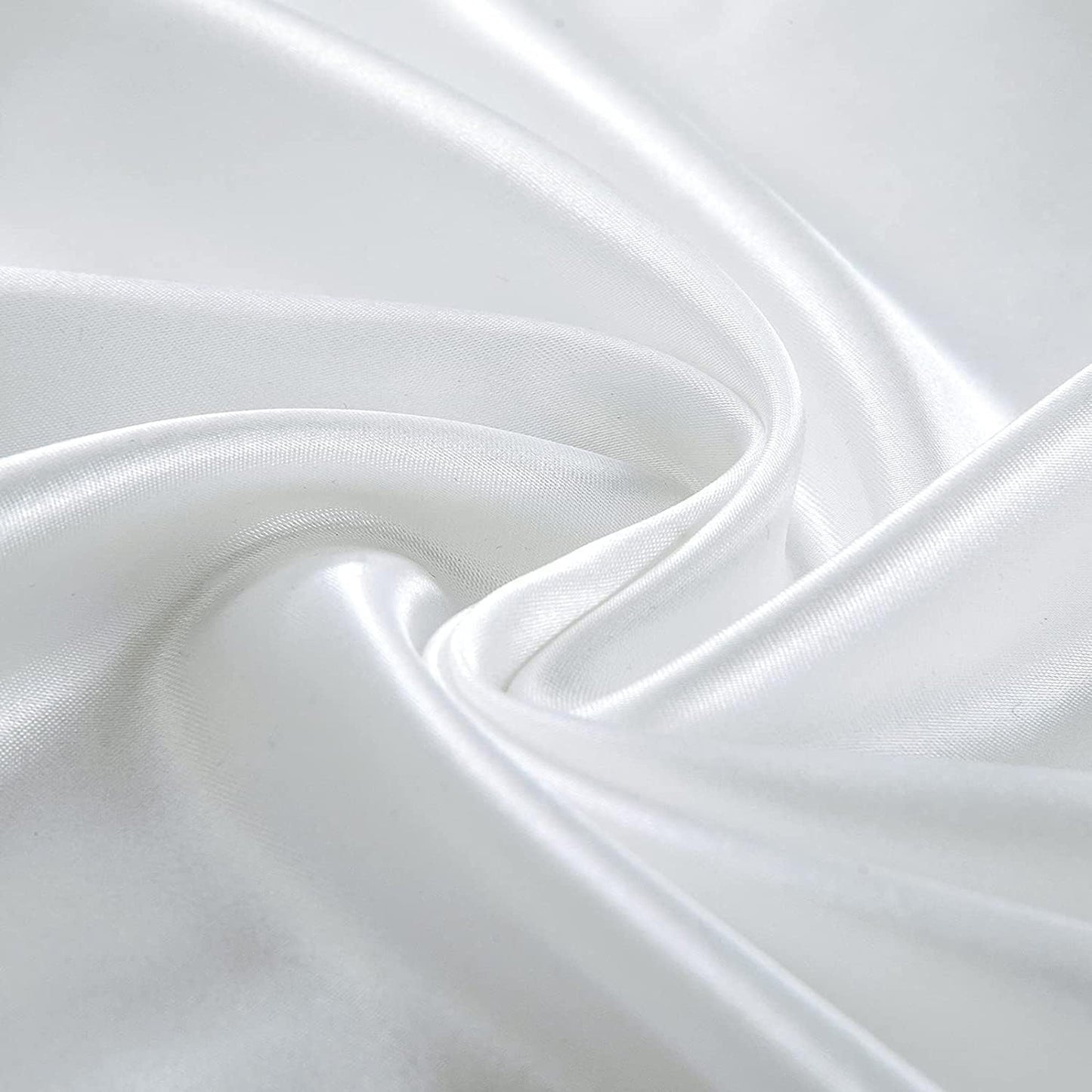 1800TC Microfibre Silky Soft Satin Comfort Hypoallergenic Fitted Sheet Set - White