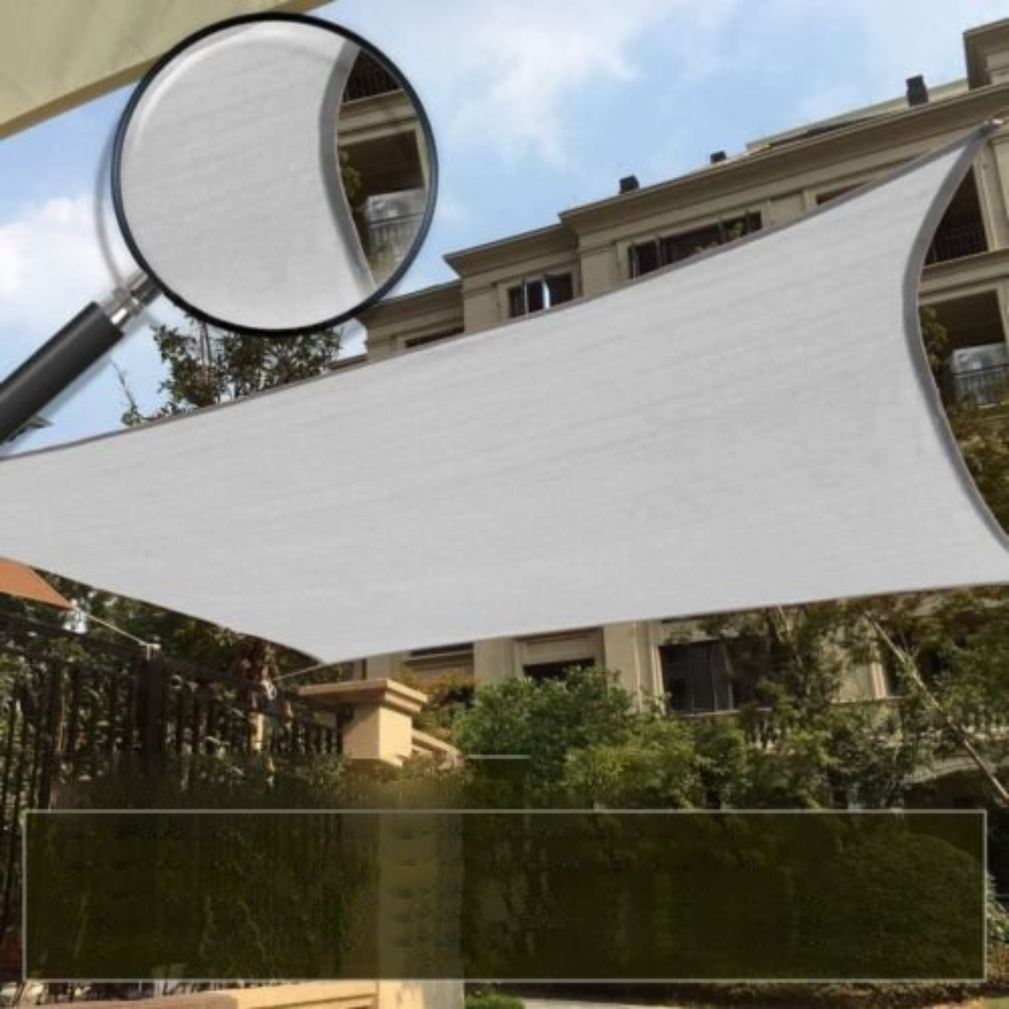 Extra Heavy Duty Grey Shade Sail Sun Triangle Square Rectangle for Garden