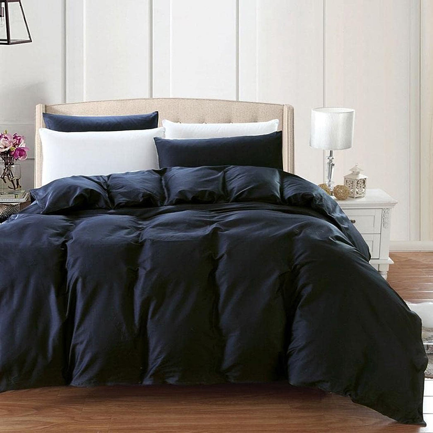 2000 TC Premium Ultra Soft Microfibre Quilt Cover Set - Black
