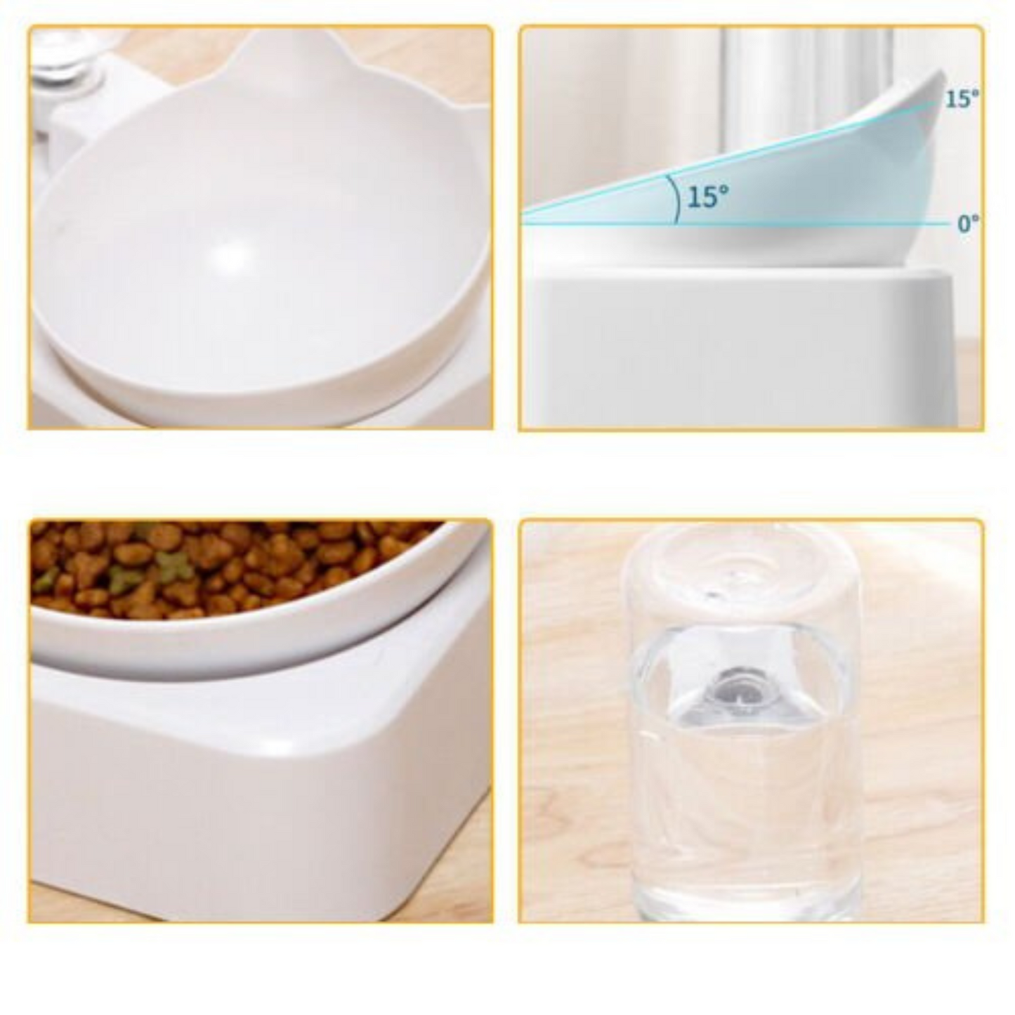 Automatic Water Feeder Pet Dog Cat Food Dispenser with Self Feeding Bowl Bottle