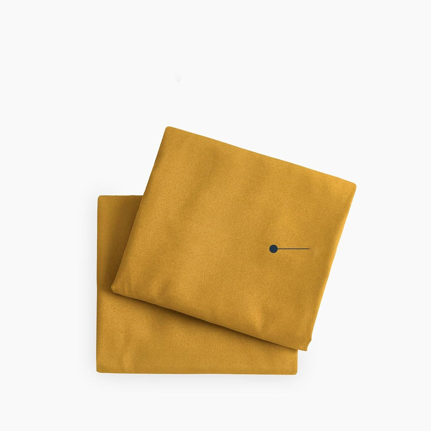 1000TC Ultra Soft Microfibre Pair of Pillowcases - Turmeric Yellow