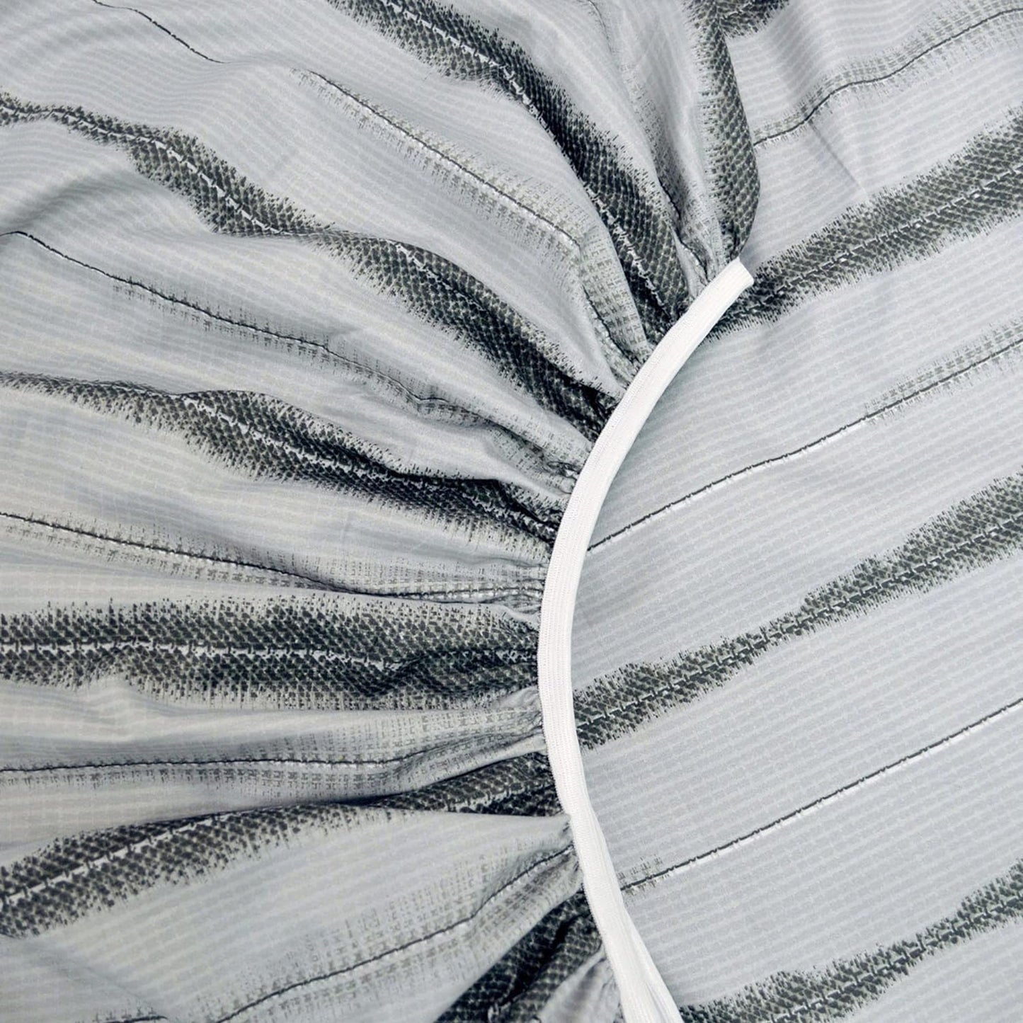 Soft and Lightweight Microfibre Deep Bed Sheet Set - Smoke Grey