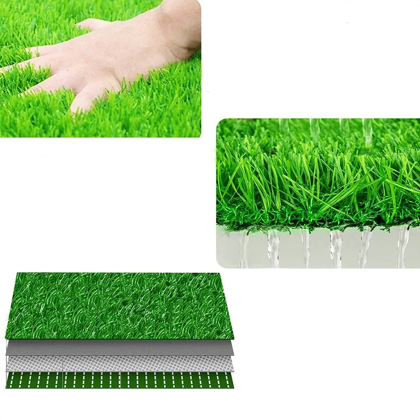 Indoor Dog Potty Training Toilet with Large Grass Mat Tray