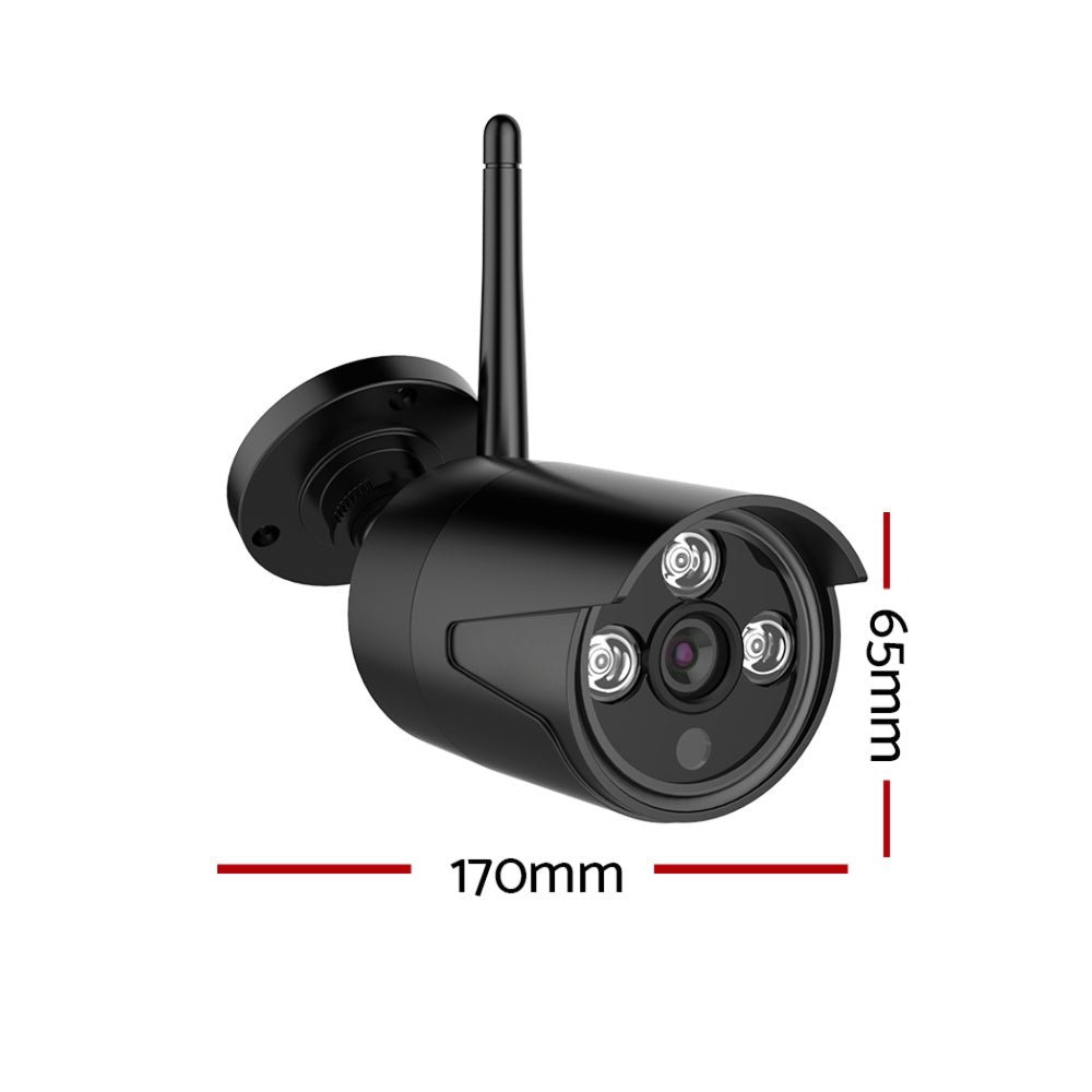 Wireless CCTV System 2 Camera Set For DVR Outdoor Long Range 3MP