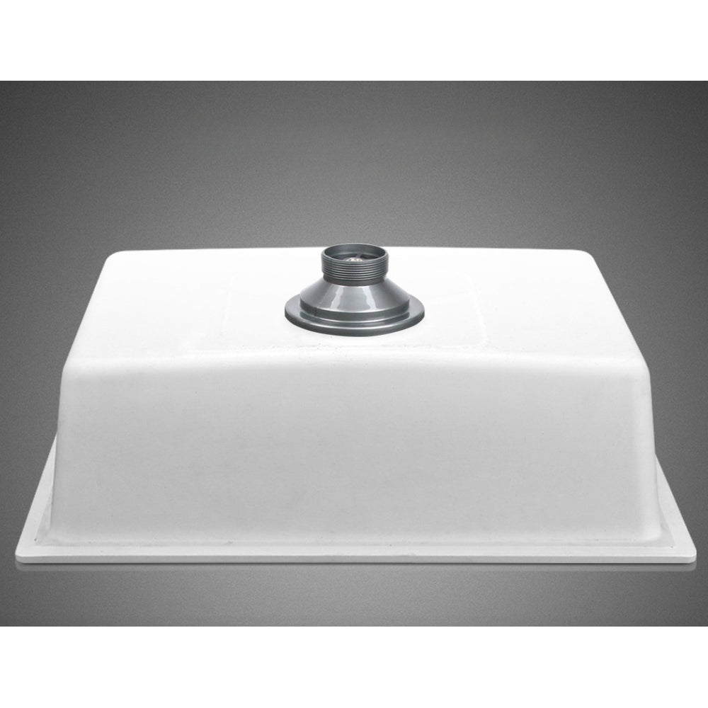 Stone Kitchen Sink 610X470MM Granite Under/Topmount Basin Bowl Laundry White