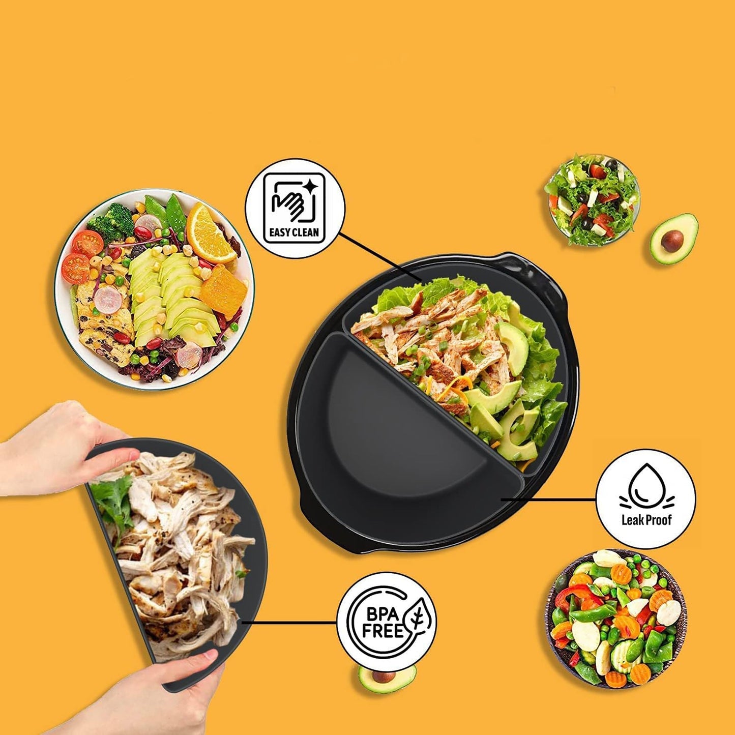 Dishwasher Safe BPA Free Reusable Silicone Slow Cooker Liner for Crock Pot