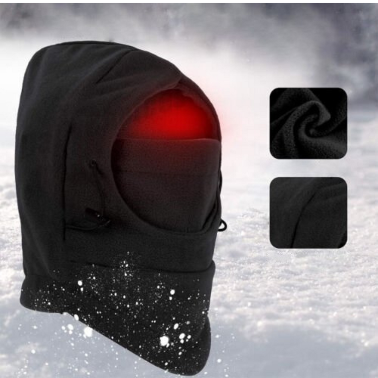 Winter Thermal Fleece Balaclava Ski Face Mask Hood Cap Neck Warmer