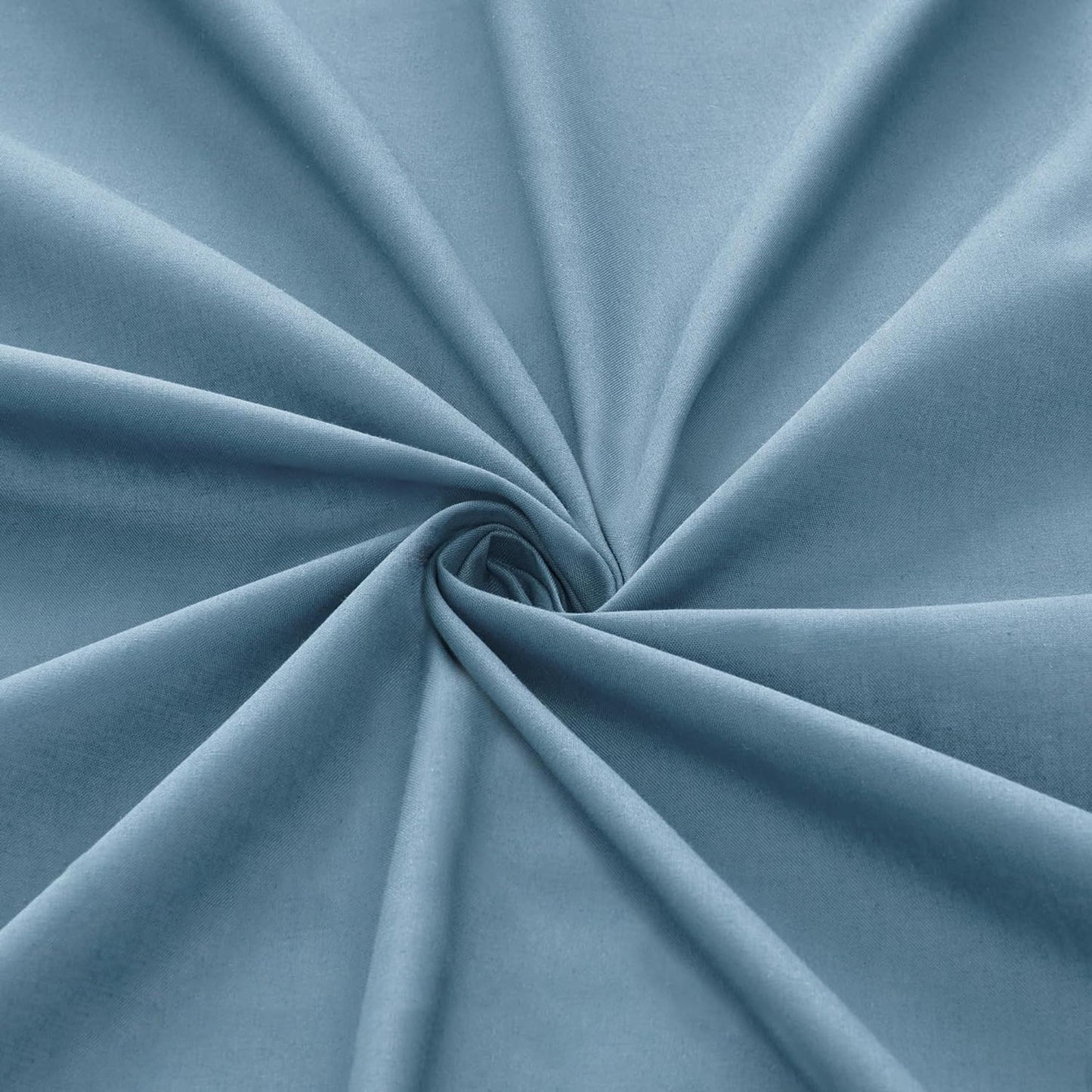 1000TC Cotton Blend Soft and Breathable Fitted Sheet 40cm Deep Pocket - Dusty Blue