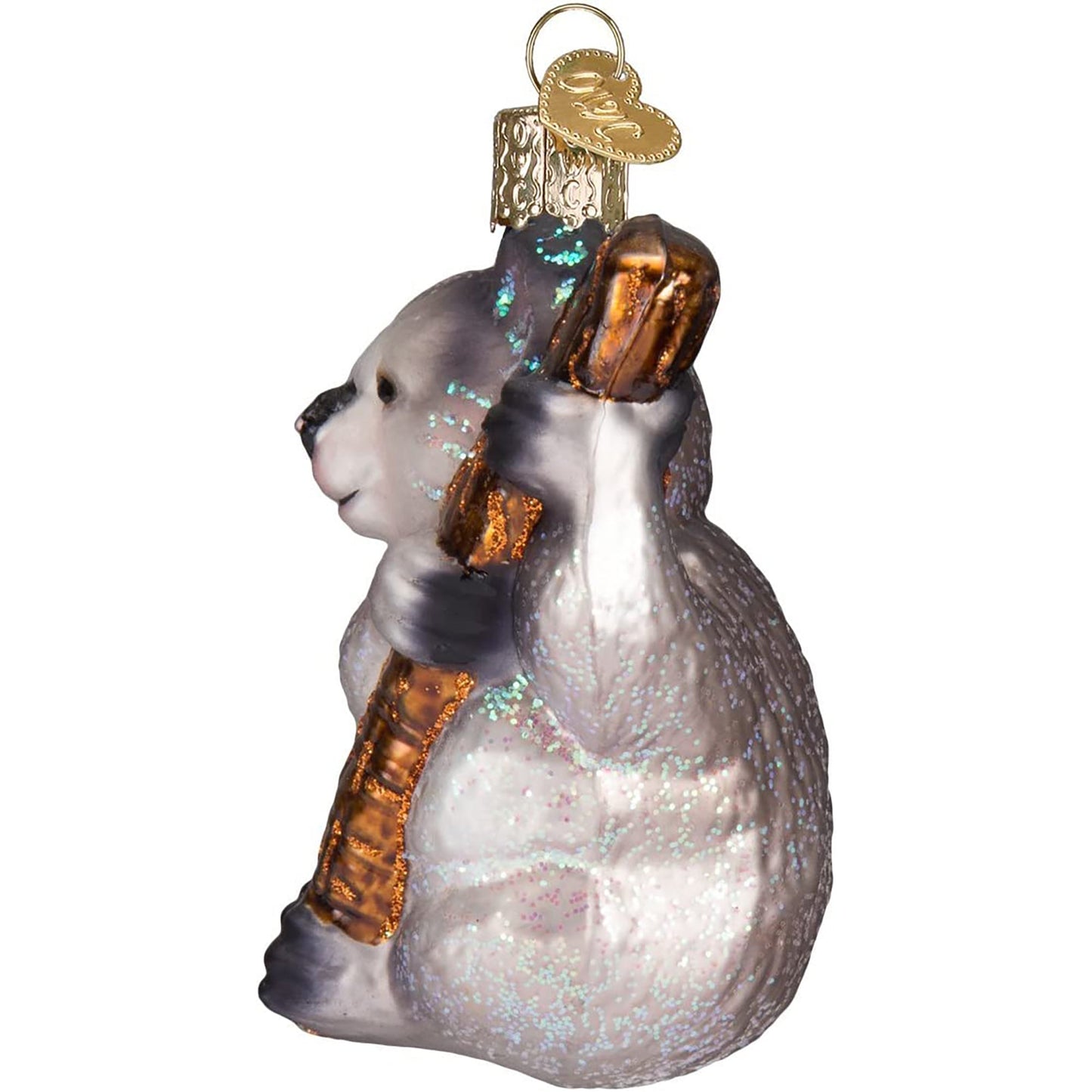 Wildlife Animals Glass Blown Ornaments for Christmas Tree Koala Bear - Red