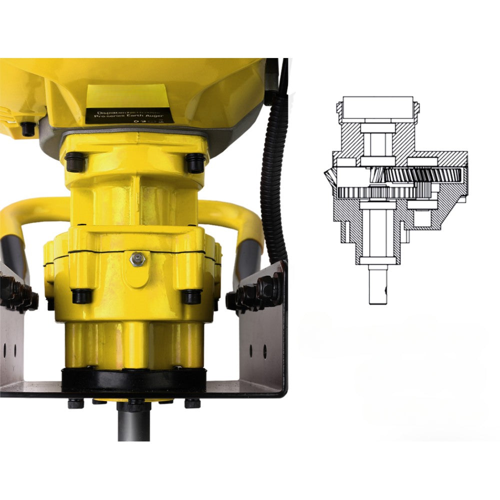 Petrol Post Hole Digger Auger Bits Drill Fence Extension - 80CC