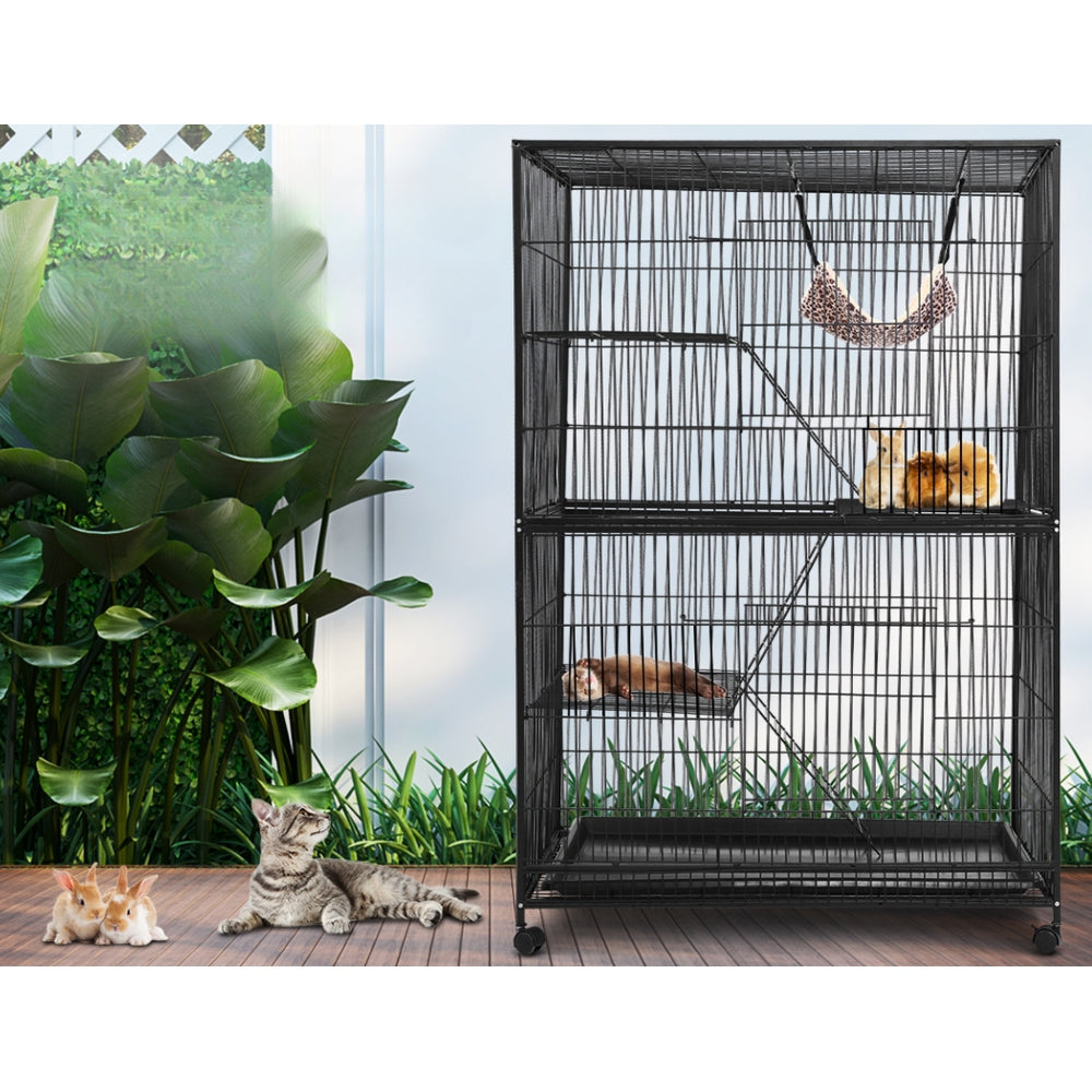 Rabbit Cage Bird Ferret Parrot Aviary Cat Hamster - 4 Level
