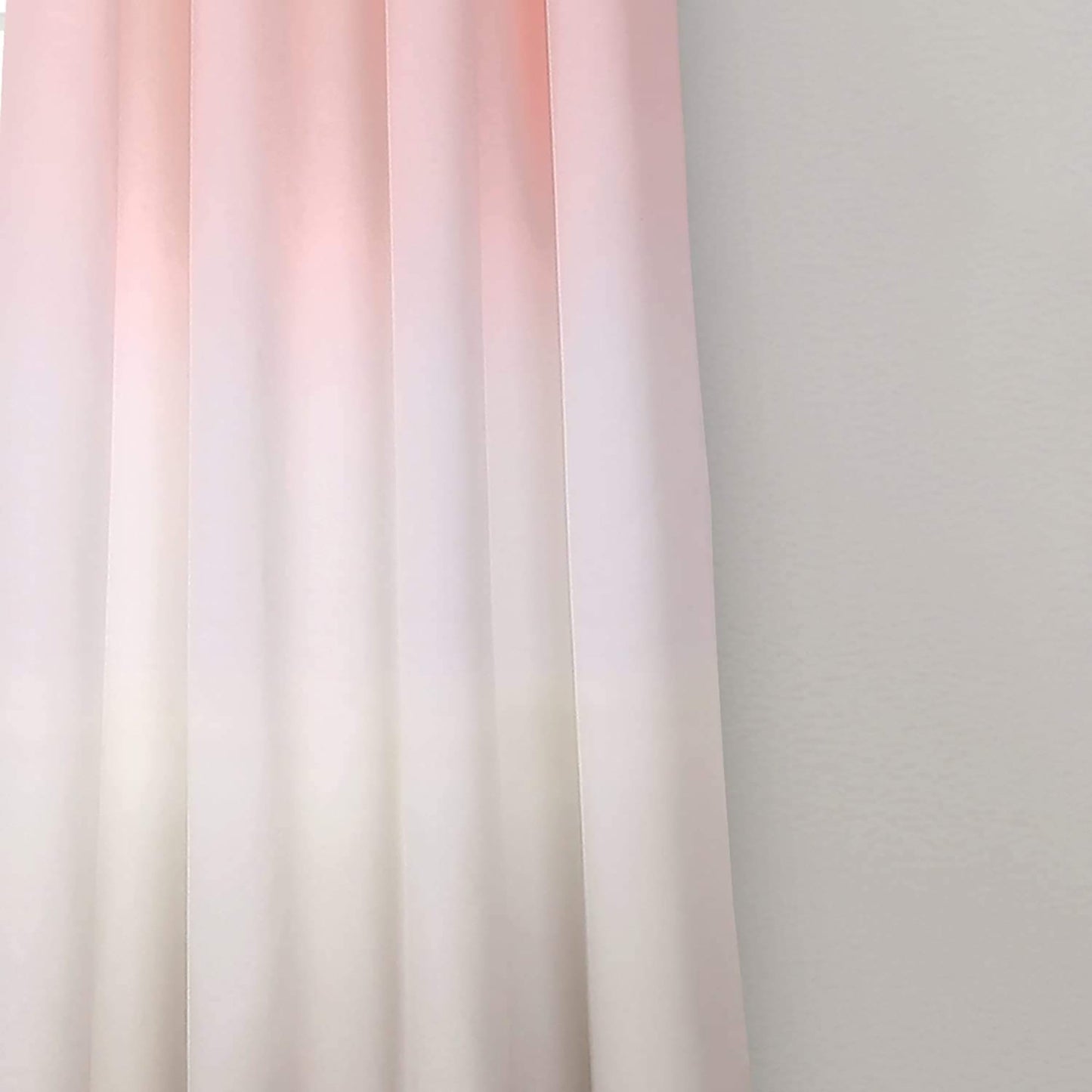 Room Darkening Window Curtain Panel Set 84 Inch L - Blush and Gray