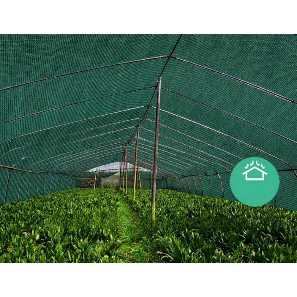 Sun Shade Cloth Sail Roll Mesh Green 195GSM - 3.66x10m