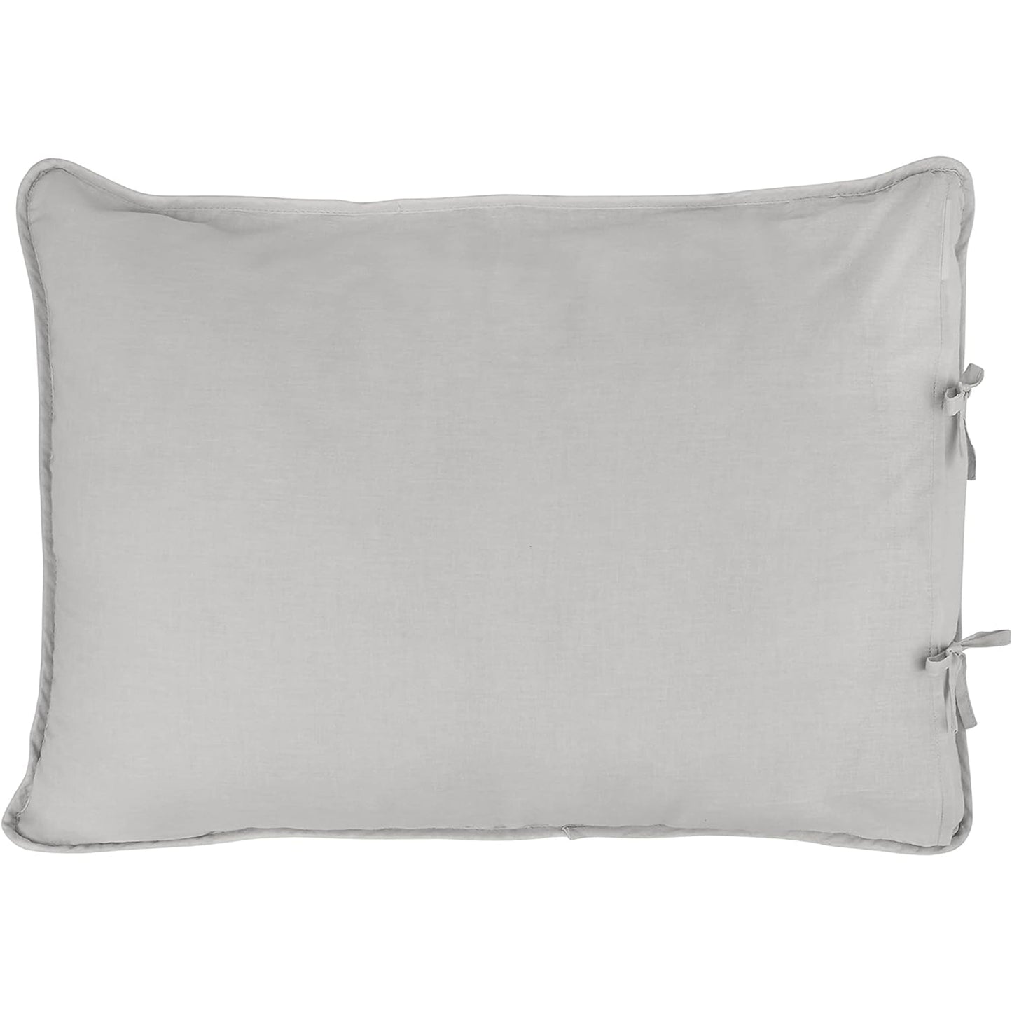 100% Cotton, Reversible All Season Bedding Quilt Set - Soft Grey