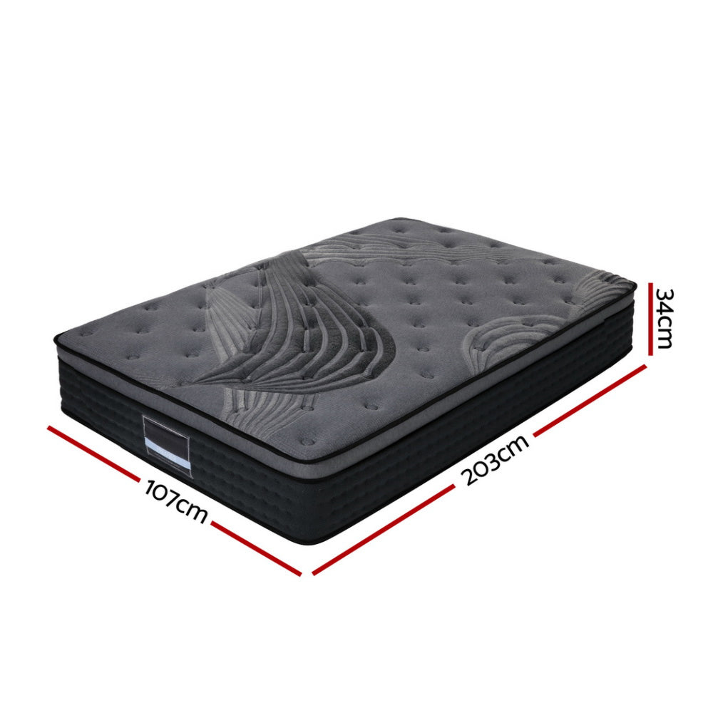 Bedding Euro Top Pocket Spring Mattress Thick - Single/Double/Queen/King/King Single