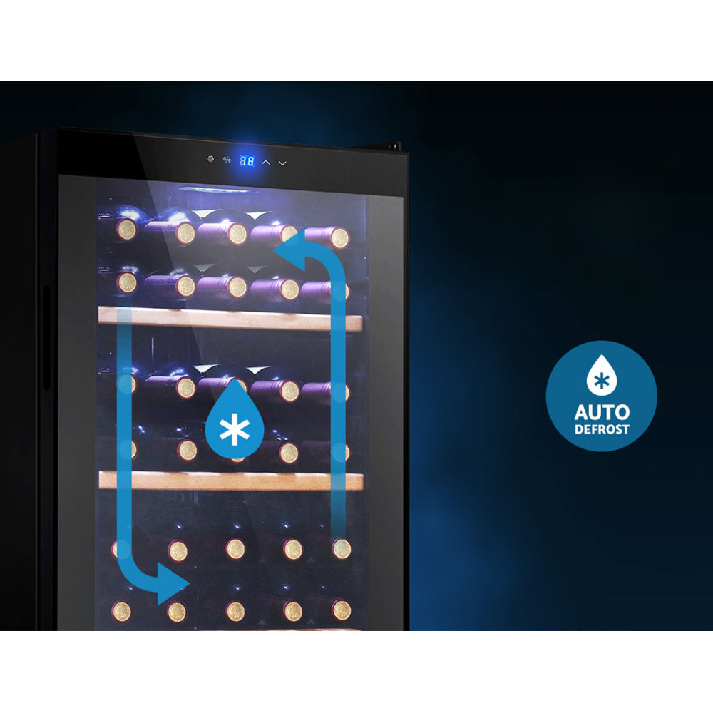 34 Bottles Wine Cooler Compressor Chiller Beverage Fridge