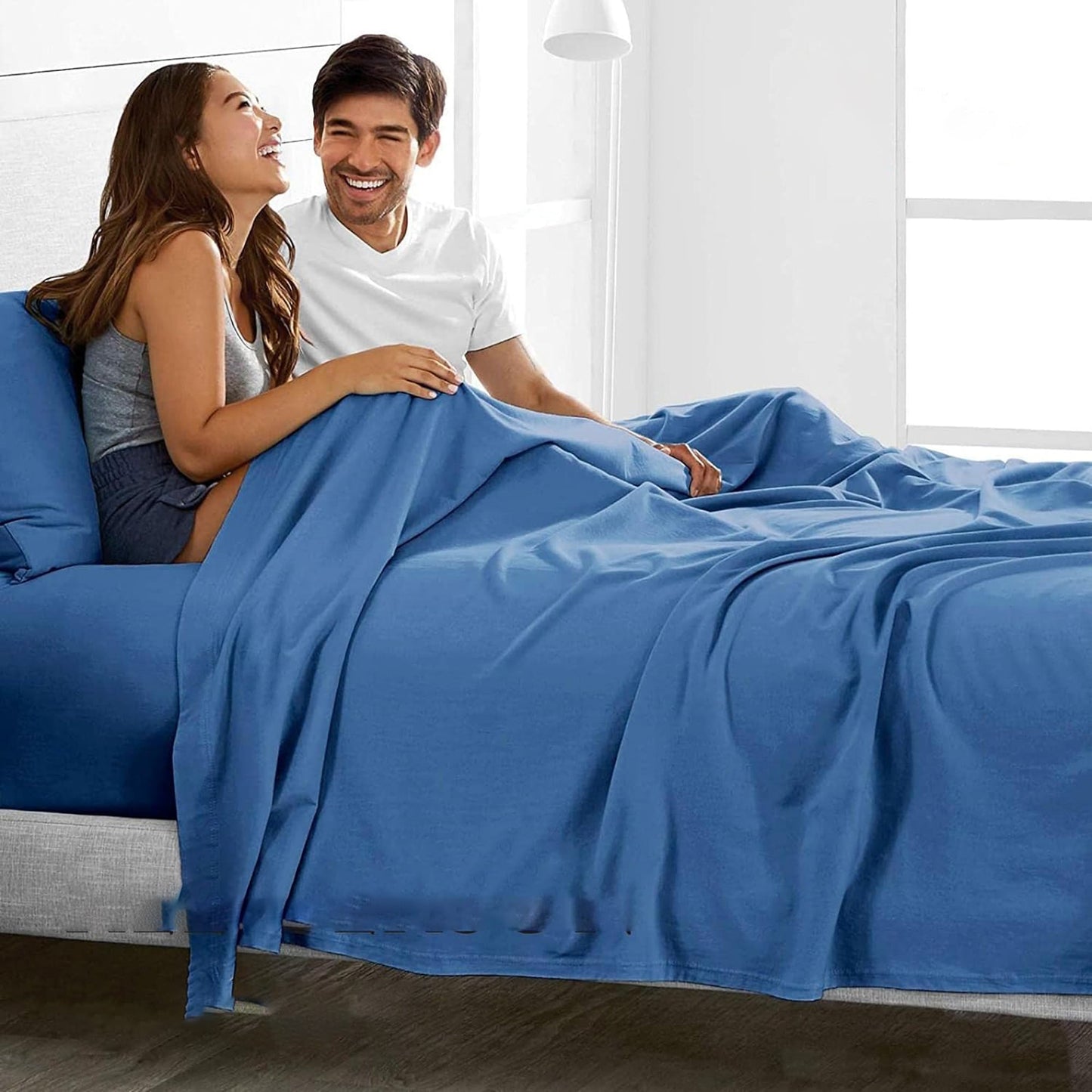 2000TC Breathable Microfibre Deep Pocket Bed Sheet Set - Ocean