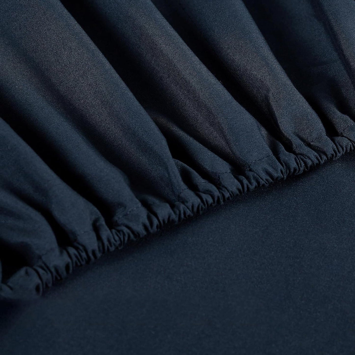 1000TC Ultra Soft Microfibre Extra Deep Fitted Sheet Set - Navy Blue