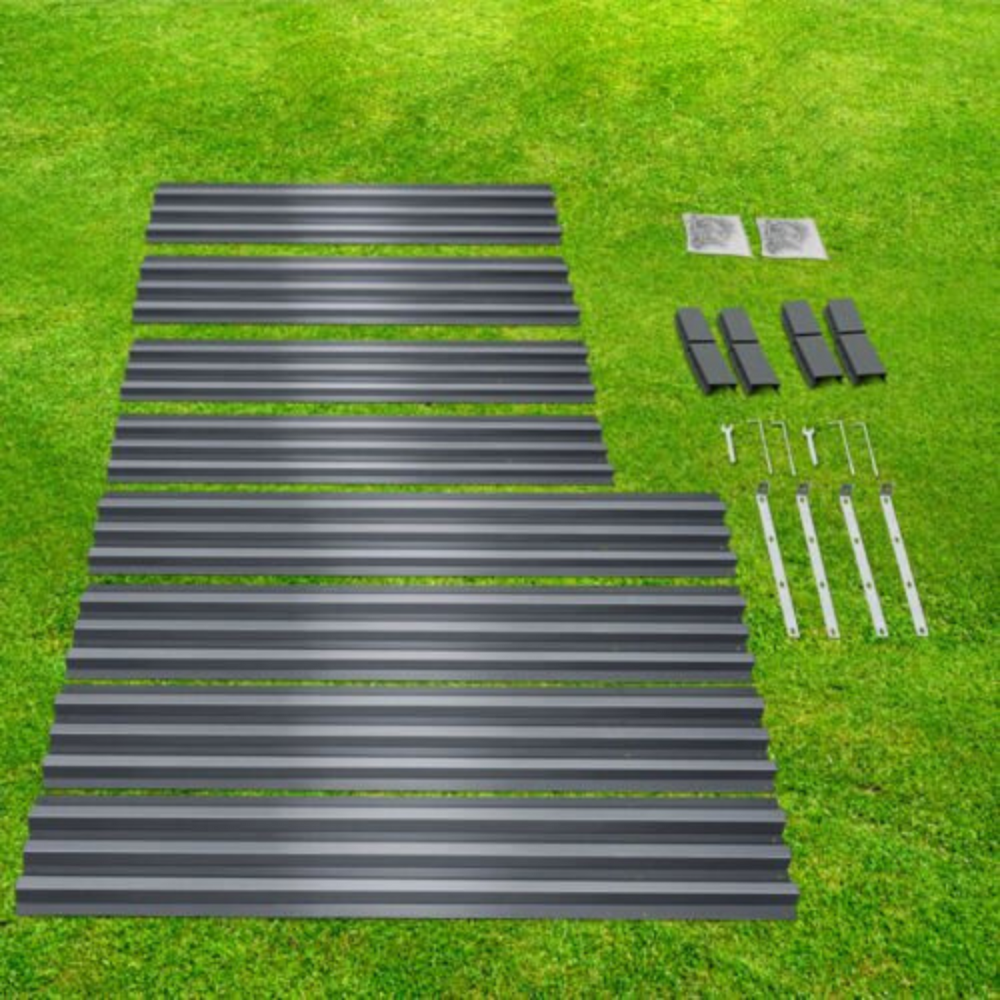 2pcs Galvanised Steel Raised Garden Beds 150x90x30cm Planter for Outdoor