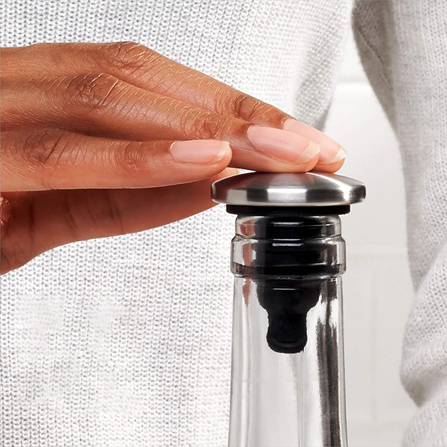 Silicone Stainless Spill Proof Wine Stopper Set