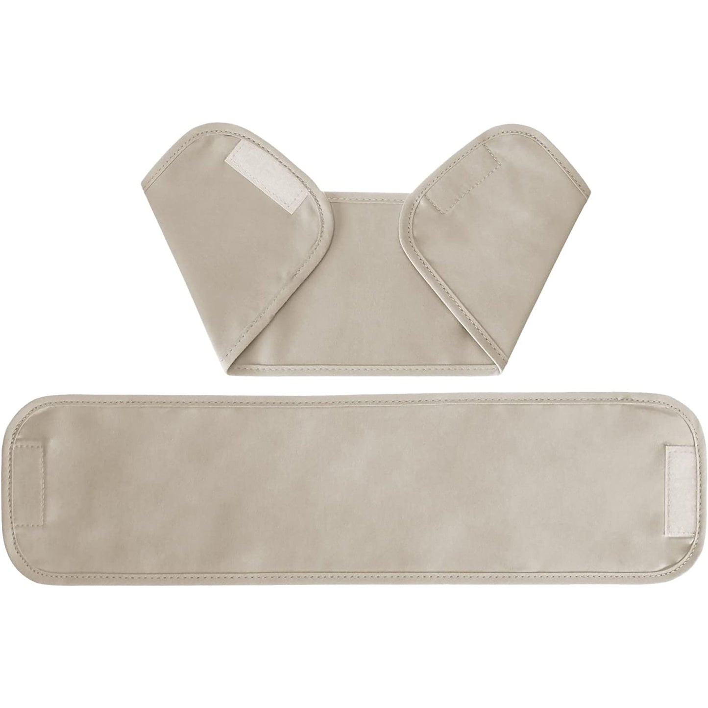 Grommetted Room Darkening Curtain Panel Set with Tie Backs - Beige