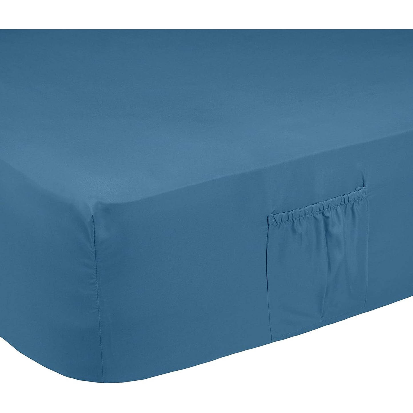 Soft Microfibre Bed Sheet Set with Elastic Pockets - Still Water