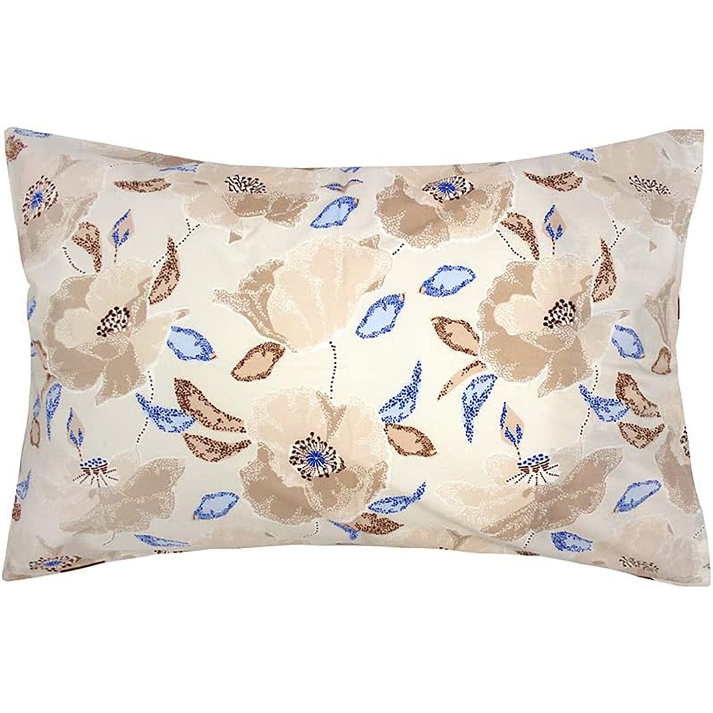 Faith Cotton Quilt Cover Set King - Floral Brown Beige