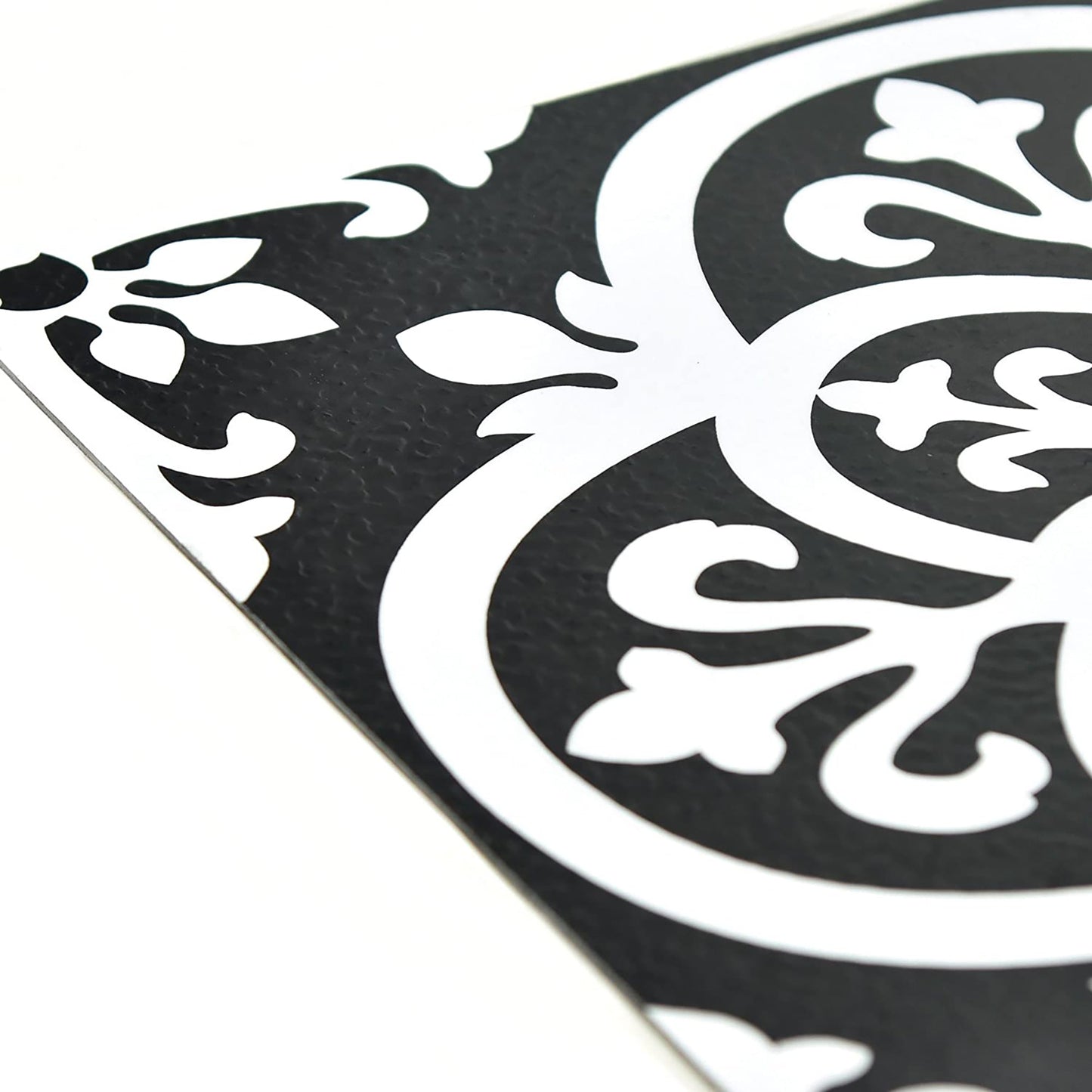 Water Resistant and Washable Floor Decal - Black