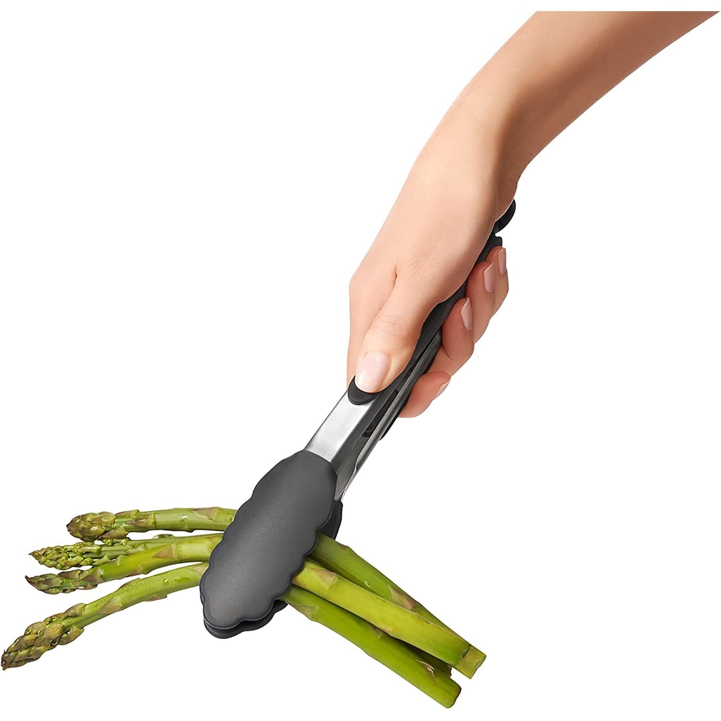 Stainless Steel Tongs with Silicone Head - 9 Inches