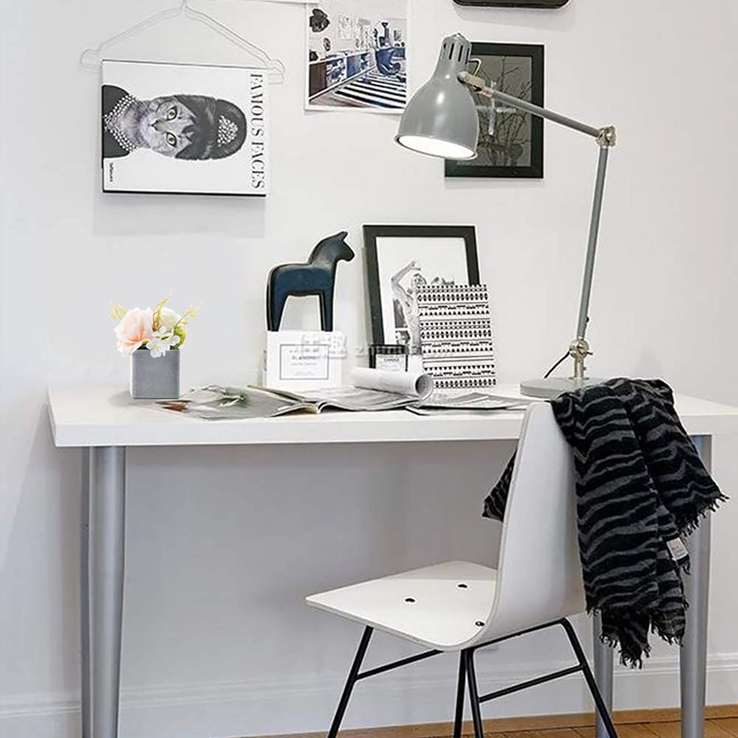 Artificial Faux Fake Flowers in Pots Rose and Peony Arrangement Set of 3 - 6 Inches